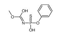 methyl N-[hydroxy(phenoxy)phosphinothioyl]carbamate结构式