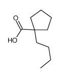 1-butylcyclopentane-1-carboxylic acid结构式
