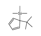 (1-tert-butylcyclopenta-2,4-dien-1-yl)-trimethylsilane结构式