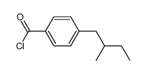 p-C2H5(CH3)CHCH2C6H4COCl结构式