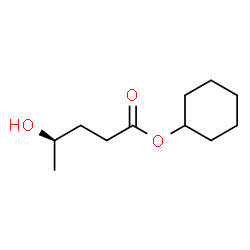 Pentanoic acid, 4-hydroxy-, cyclohexyl ester, (4R)- (9CI)结构式