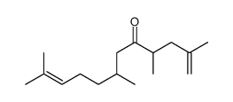 2,4,7,11-tetramethyldodeca-1,10-dien-5-one结构式