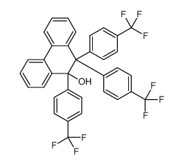 9,10,10-tris[4-(trifluoromethyl)phenyl]phenanthren-9-ol结构式