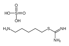 5-aminopentyl carbamimidothioate,sulfuric acid结构式