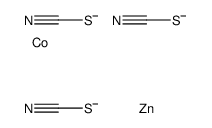 cobalt,zinc,tetrathiocyanate结构式