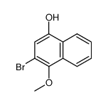 1-methoxy-2-bromo-4-hydroxynaphthalene Structure