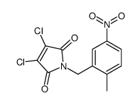 3,4-dichloro-1-[(2-methyl-5-nitrophenyl)methyl]pyrrole-2,5-dione结构式