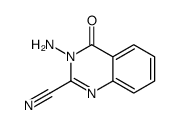 3-amino-4-oxoquinazoline-2-carbonitrile结构式