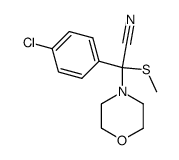 (4-chloro-phenyl)-methylsulfanyl-morpholin-4-yl-acetonitrile Structure