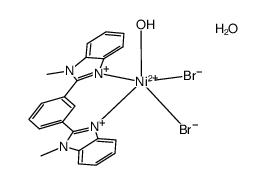 [NiBr2(1,3-bis(1-methylbenzimidazol-2-yl)benzene)(H2O)]*H2O结构式
