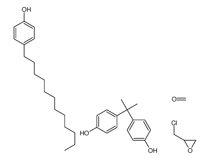 2-(chloromethyl)oxirane,4-dodecylphenol,formaldehyde,4-[2-(4-hydroxyphenyl)propan-2-yl]phenol结构式
