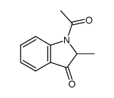 1-Acetyl-2-methyl-3-oxo-2,3-dihydroindole结构式