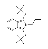 1,3-(Di-tert-butylthio)-2-n-propylisoindole结构式