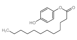 (4-hydroxyphenyl) dodecanoate Structure