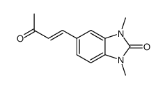 1,3-dimethyl-5-(3-oxo-but-1-enyl)-1,3-dihydro-benzoimidazol-2-one Structure