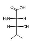 (2S)-2-amino-3-hydroxy-4-methyl-pentanoic acid structure