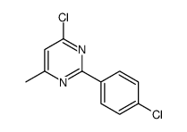 4-chloro-2-(4-chlorophenyl)-6-methylpyrimidine结构式