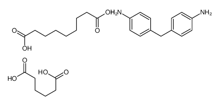 4-[(4-aminophenyl)methyl]aniline,hexanedioic acid,nonanedioic acid Structure