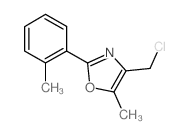 4-CHLOROMETHYL-5-METHYL-2-O-TOLYL-OXAZOLE结构式