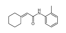 (cyclohexylideneacetyl)-o-toluidide Structure