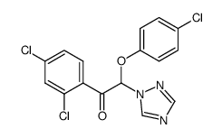 Ethanone, 2-(4-chlorophenoxy)-1-(2,4-dichlorophenyl)-2-(1H-1,2,4-triazol-1-yl)- structure