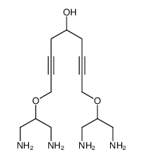 1,9-bis(1,3-diaminopropan-2-yloxy)nona-2,7-diyn-5-ol Structure