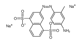[(4-amino-o-tolyl)azo]naphthalene-1,5-disulphonic acid, sodium salt Structure