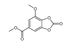 7-methoxy-2-oxo-benzo[1,3]dioxole-5-carboxylic acid methyl ester Structure