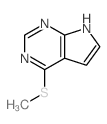 7H-Pyrrolo[2,3-d]pyrimidine,4-(methylthio)- Structure