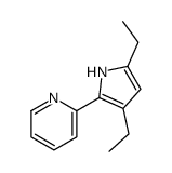 Pyridine, 2-(3,5-diethyl-1H-pyrrol-2-yl)- (9CI) structure