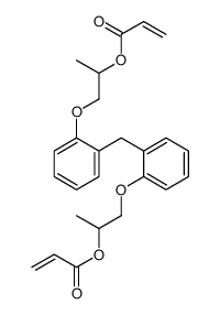 methylenebis[2,1-phenyleneoxy(1-methyl-2,1-ethanediyl)] diacrylate Structure