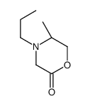 2-Morpholinone,5-methyl-4-propyl-,(5S)-(9CI)结构式