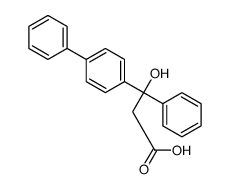 Hydracrylic acid, 3-(4-biphenylyl)-3-phenyl-, (-)- structure