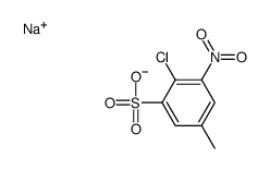 sodium 4-chloro-5-nitrotoluene-3-sulphonate结构式