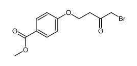 1-bromo-4-[p-(carbomethoxy)phenoxy]2-butanone Structure