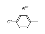 Tris(4-methylphenoxy) aluminum Structure