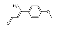 p-Methoxyphenyl-β-aminocinnamaldehyd Structure