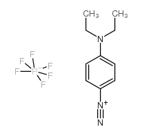 Benzenediazonium, p- (diethylamino)-, hexafluorophosphate(1-) structure