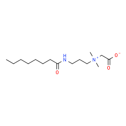 (carboxymethyl)dimethyl-3-[(1-oxooctyl)amino]propylammonium hydroxide structure