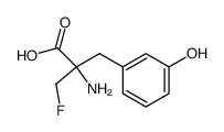 2-amino-2-fluoromethyl-3-(3-hydroxyphenyl)-propionic acid结构式
