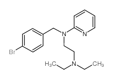 2-((p-Bromobenzyl)(2-(diethylamino)ethyl)amino)pyridine结构式