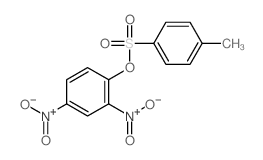 Phenol,2,4-dinitro-, 1-(4-methylbenzenesulfonate)结构式