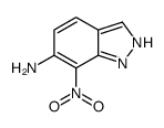 7-nitro-1H-indazol-6-amine结构式