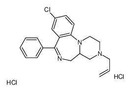 9-chloro-7-phenyl-3-prop-2-enyl-2,4,4a,5-tetrahydro-1H-pyrazino[1,2-a][1,4]benzodiazepine,dihydrochloride结构式