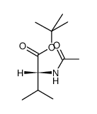 (R)-2-Acetylamino-3-methyl-butyric acid tert-butyl ester结构式