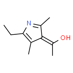 Ethanol, 1-(5-ethyl-2,4-dimethyl-3H-pyrrol-3-ylidene)- (9CI) Structure