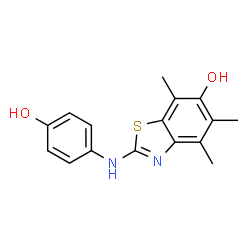 6-Benzothiazolol,2-[(4-hydroxyphenyl)amino]-4,5,7-trimethyl-结构式