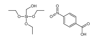 4-nitrobenzoic acid,triethoxysilylmethanol Structure