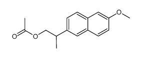 1-acetoxy-2-(6-methoxy-2-naphthyl)propane结构式