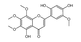 2',4',5-trihydroxy-5',6,7,8-tetramethoxyflavone结构式